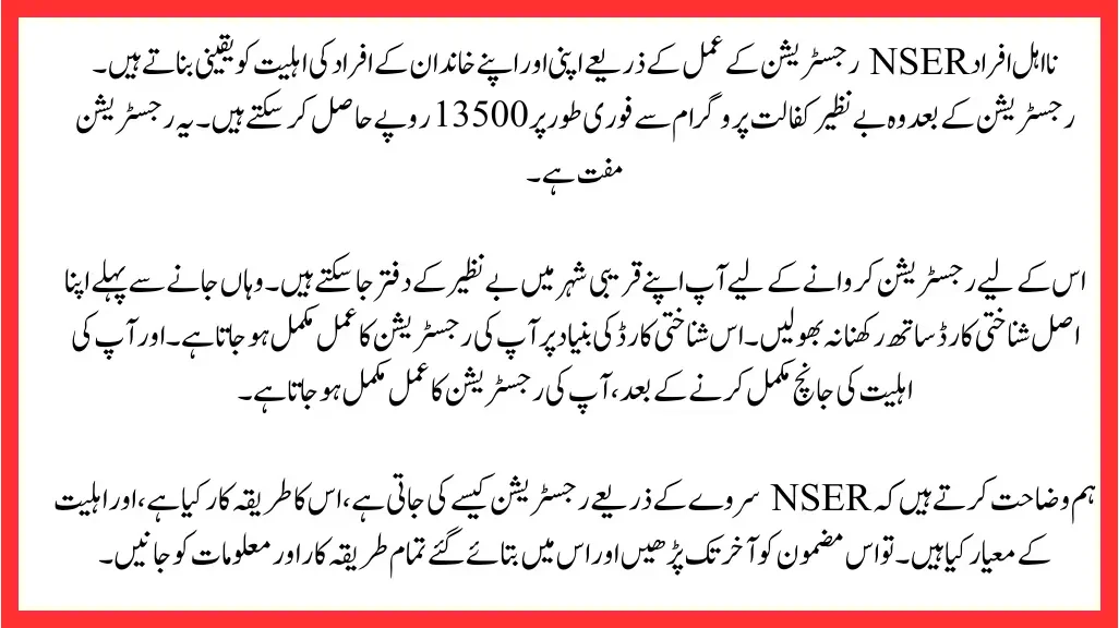 NSER New Registration 2025