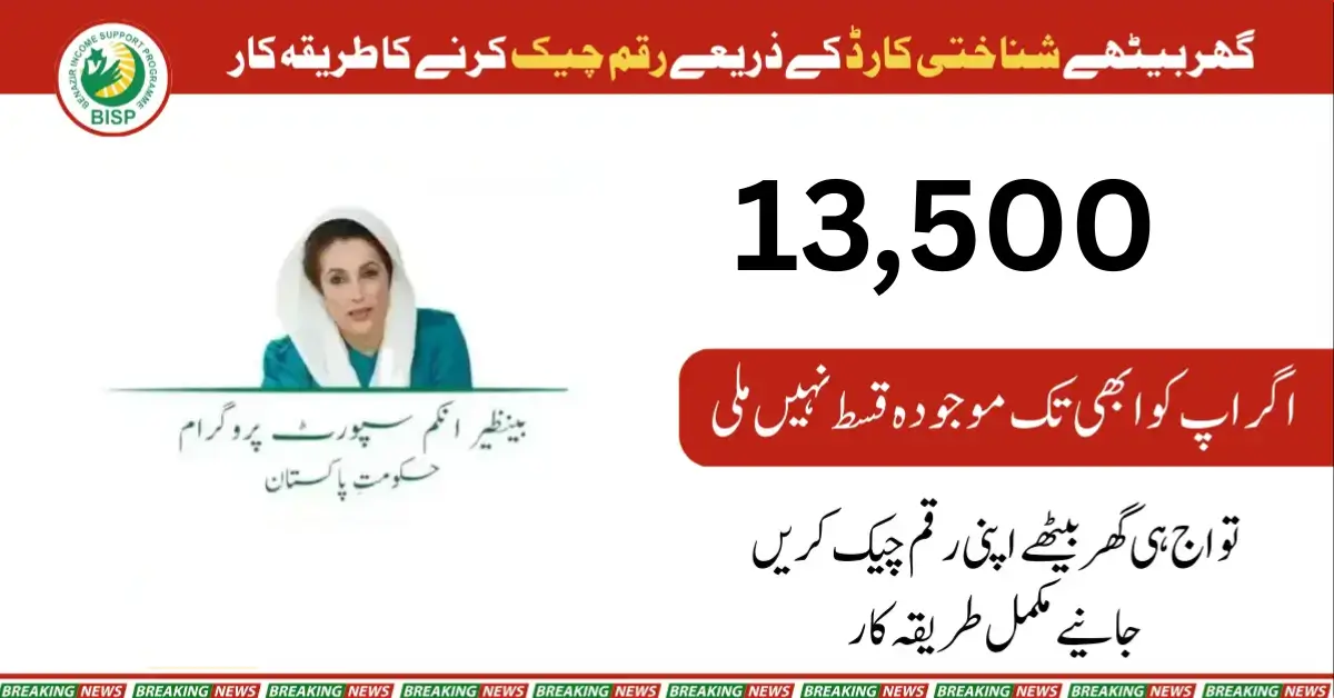 Now 8171 Check Online By CNIC 13500 Payment at Home
