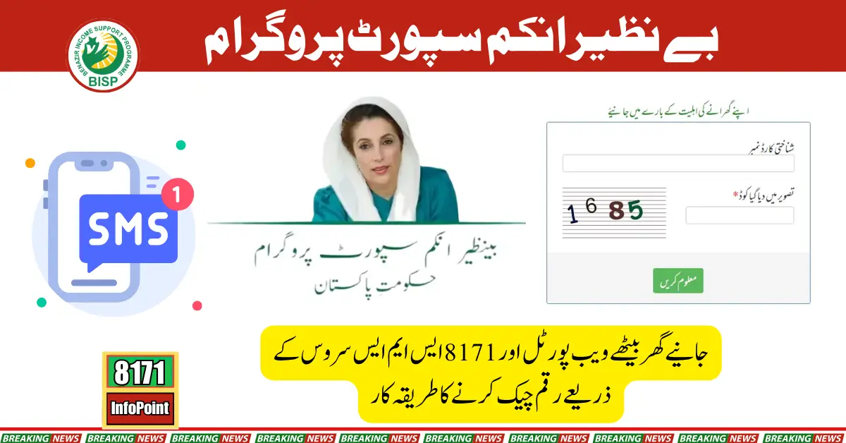 Benazir Income Support Programme New Payment Check Online Via 8171