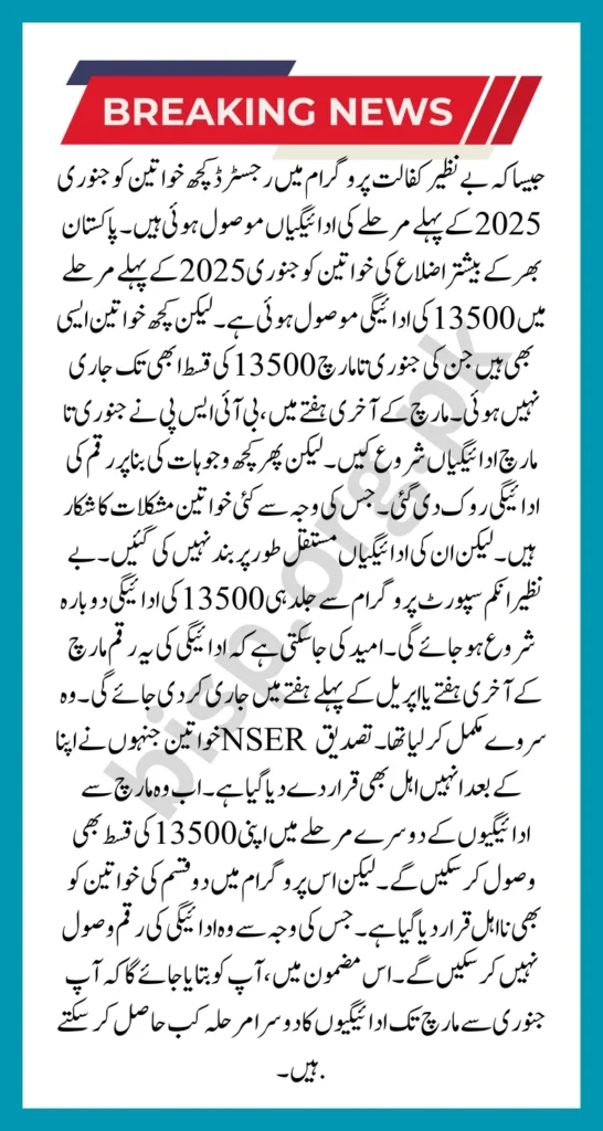 BISP 13500 Stipend