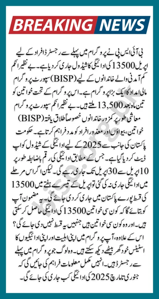8171 BISP April 13500