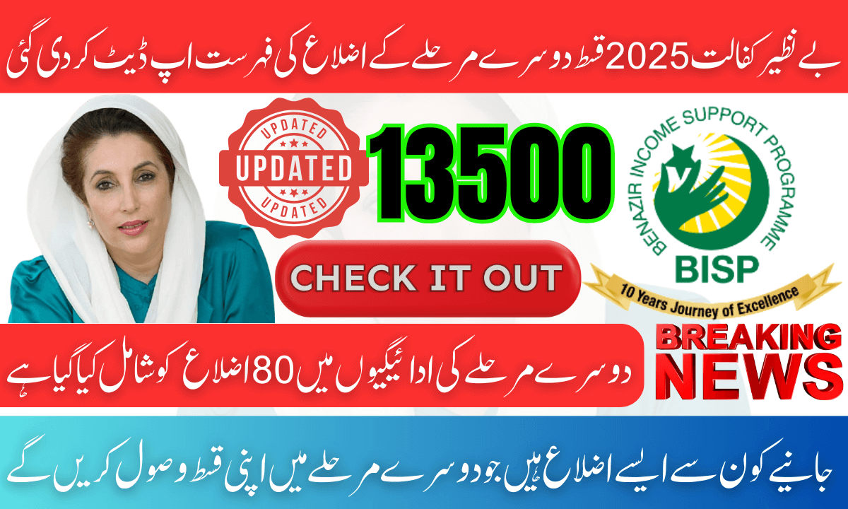 Benazir Kafalat 2025 Installment