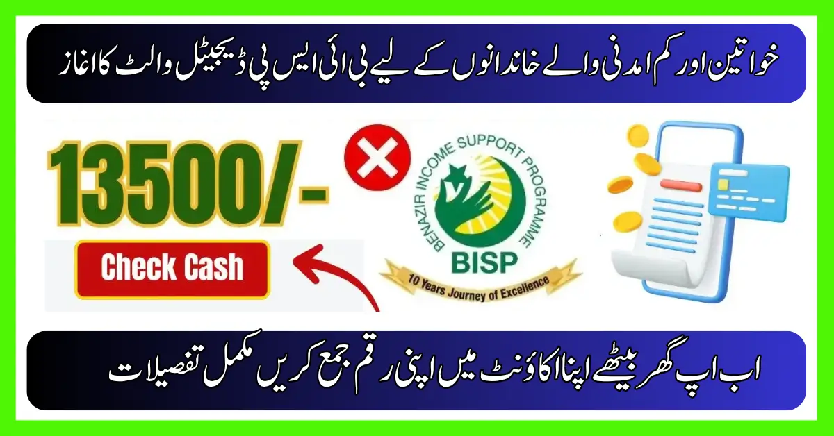 Benefits of BISP Digital Wallet for Women and Low-Income Families