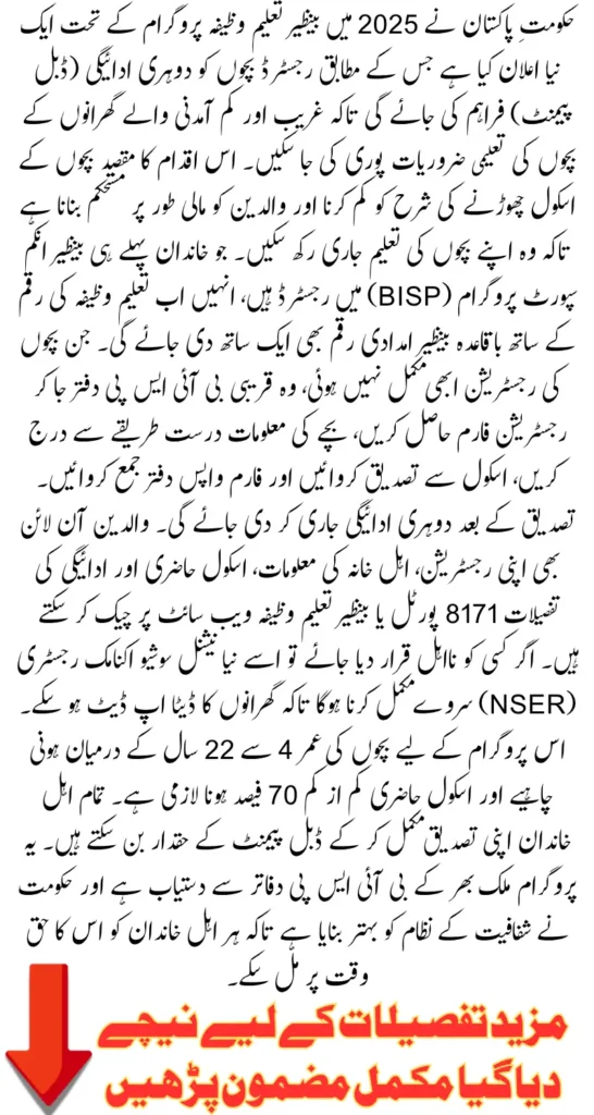 8171 Check Online CNIC 2025 Ehsaas and Benazir Taleemi Wazaif Program 2025