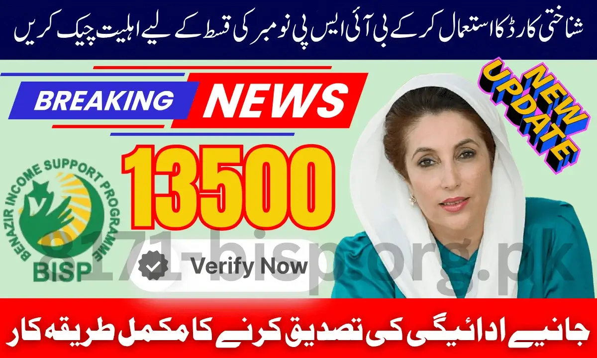 Check Your BISP 8171November 2025 Status Online by CNIC Latest Update